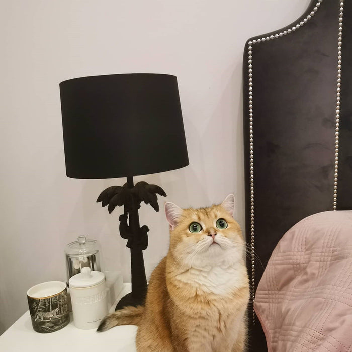 Lucide EXTRAVAGANZA COCONUT Tafellamp - Zwart