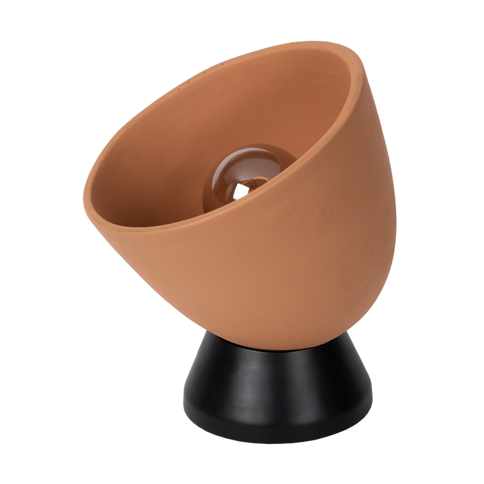 Atmooz Rota Tafellamp - Ø25 x H26 cm - Zwart Terracotta