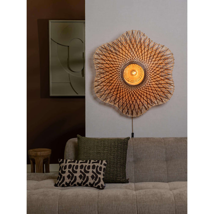 GOOD&MOJO Wandlamp Madura - Naturel - Ø87cm