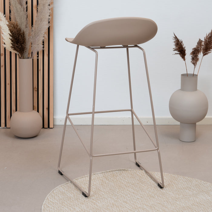 Bronx71 Scandinavische Barkruk Ellen taupe 76 cm