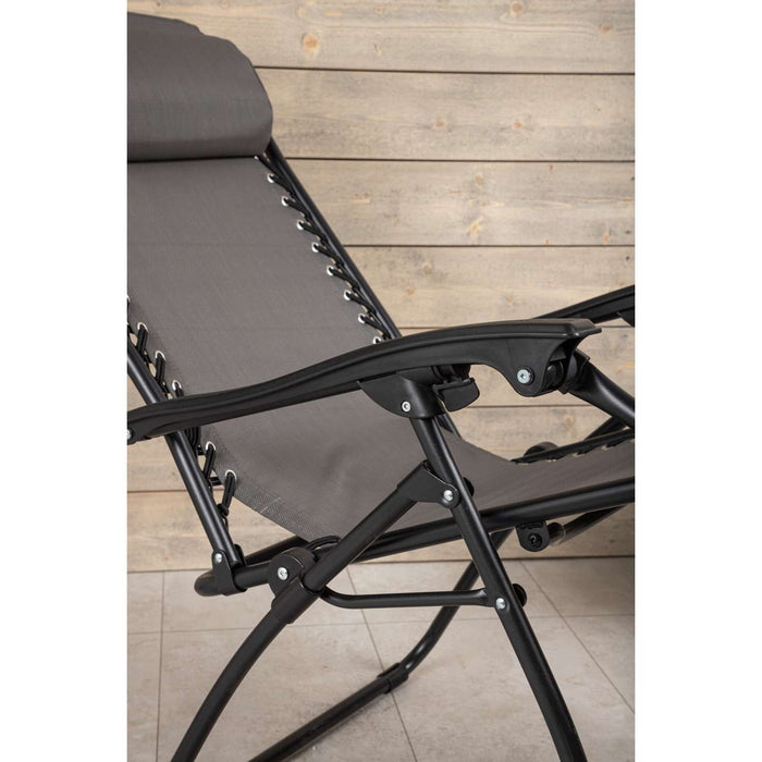 Venture Home Melker Zonnebed 90 x 112 x 64 - Grijs