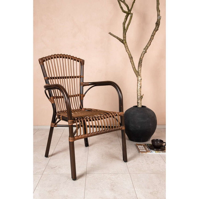 Venture Home Galera Eetkamerstoel 63 x 90 x 55 - Bruin