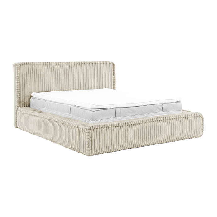 by fonQ Ruffle Bedframe - 160 x 200 cm - Beige