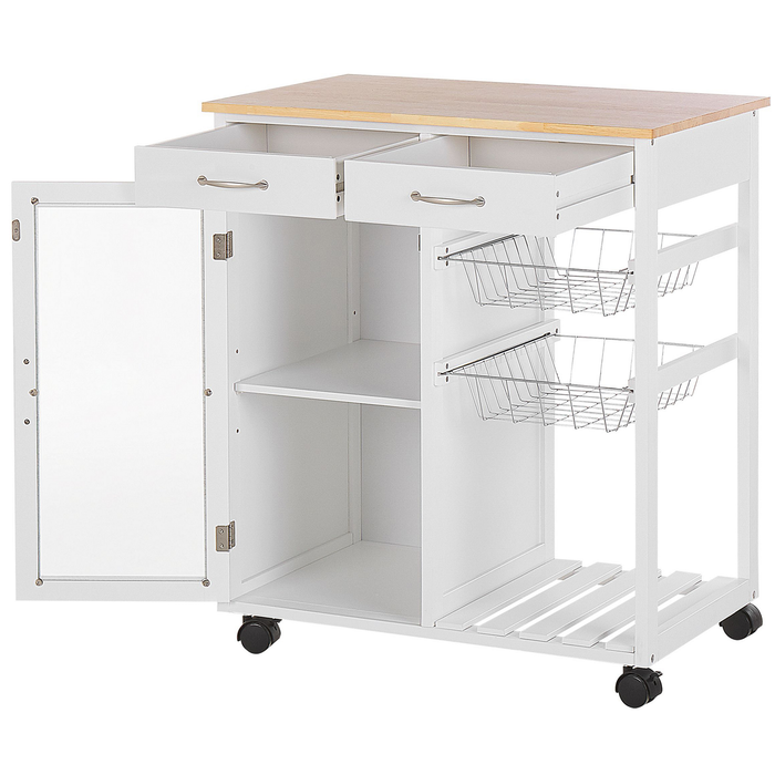 Beliani - BOVES - Keukentrolley - Wit - MDF