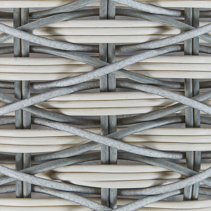 Beliani - GEFIRA - Plantenbak set van 3 - Gebroken wit - PE rotan