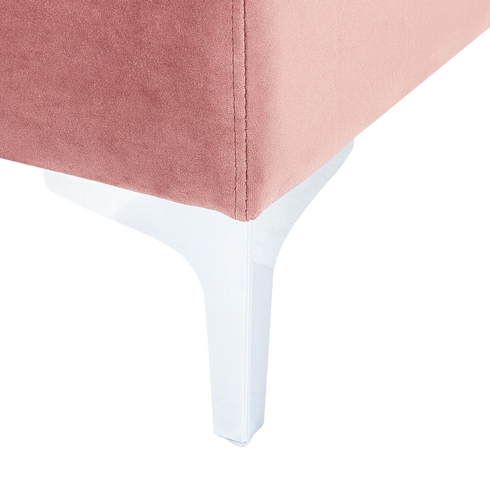 Beliani - EVJA - Hoekstuk - Roze - Fluweel