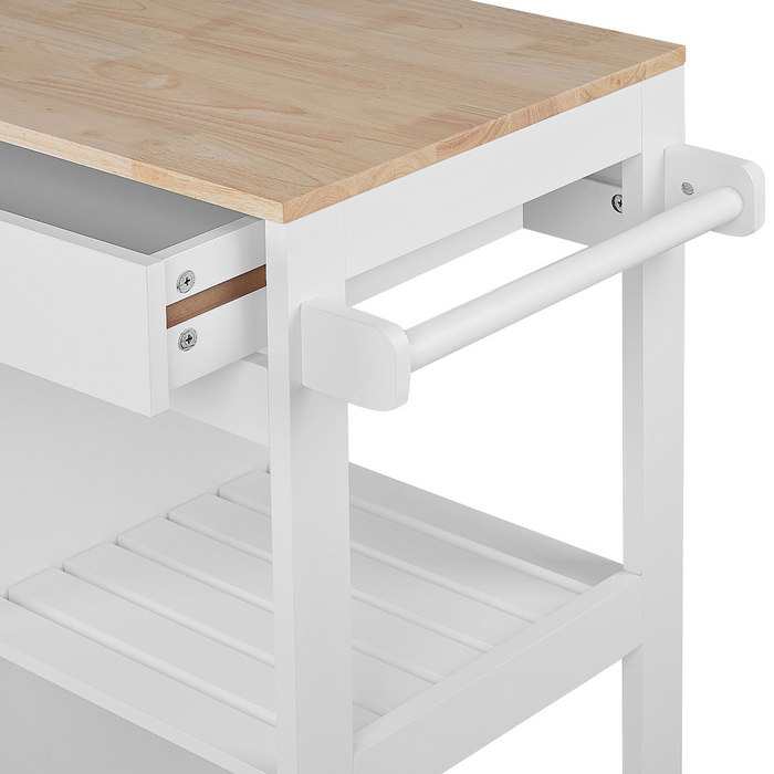 Beliani - TRAPANI - Keukentrolley - Wit - MDF