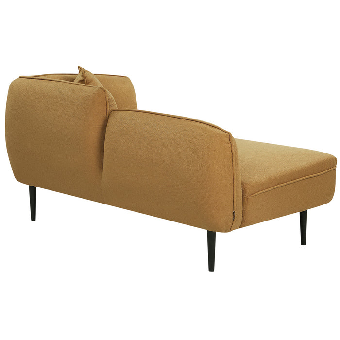 Beliani - CHEVANNES - Chaise longue - Mosterdgeel - Bouclé