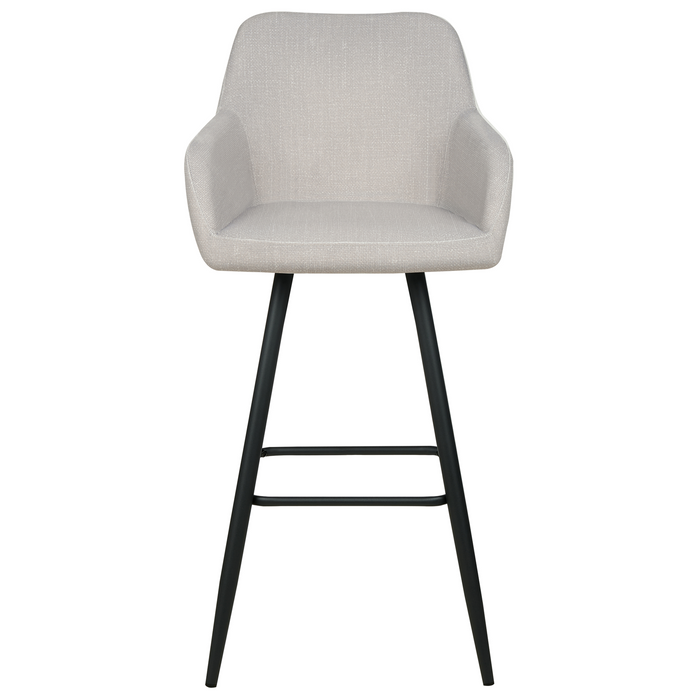 Beliani - CASMALIA - Barkruk set van 2 - Taupe - Fluweel