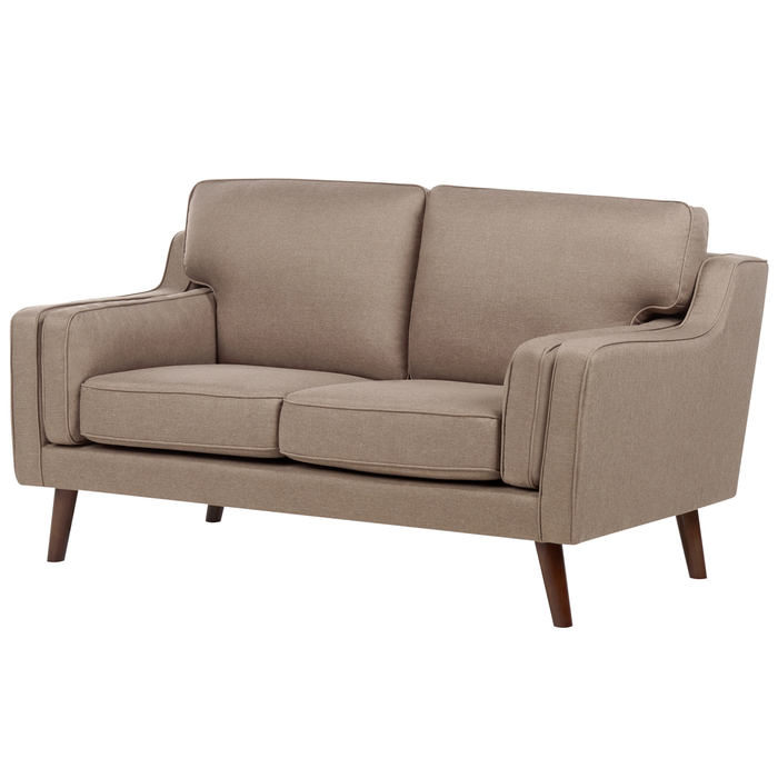 Beliani - LOKKA - Tweezitsbank - Lichtbruin - Polyester