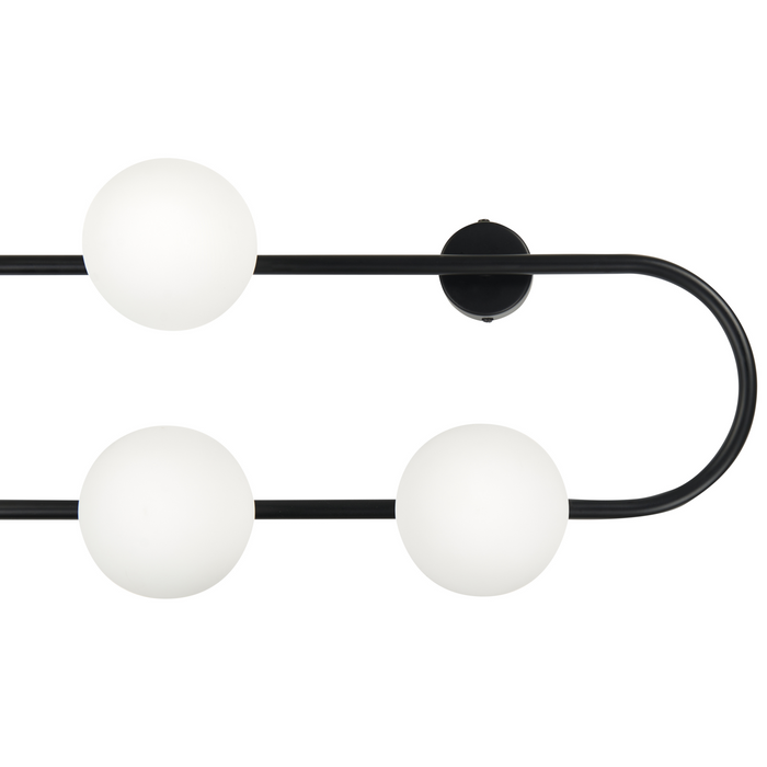 Beliani - YANGO - Wandamp - Zwart - Metaal