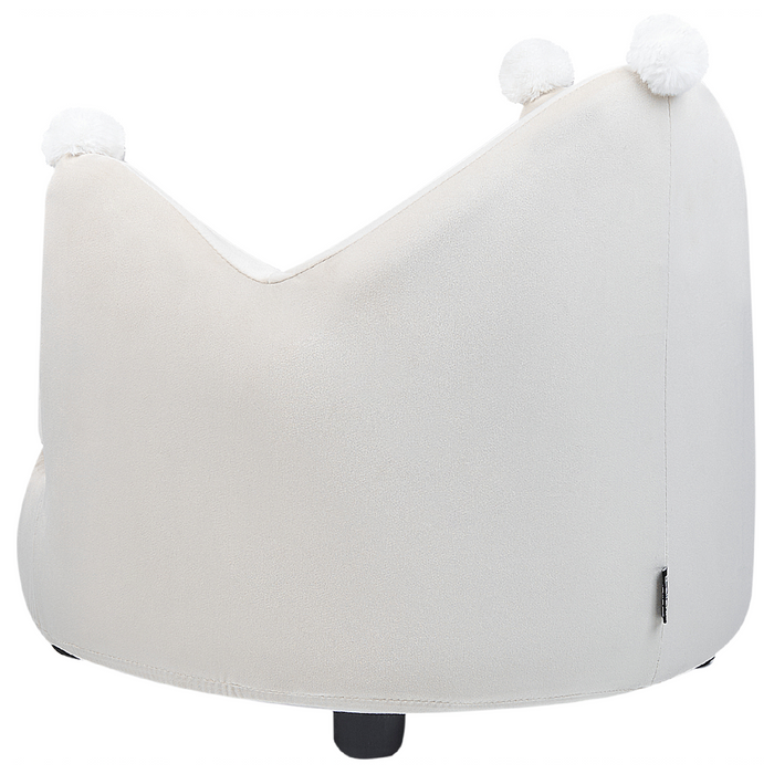 Beliani - VEGA - Kinderstoel - Beige - Fluweel