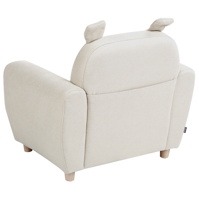 Beliani - MARIBO - Kinderfauteuil - Beige - Linnen