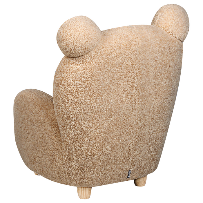 Beliani - MELBU - Kinderstoel - Lichtbruin - Nepbont