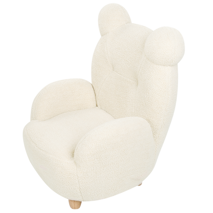 Beliani - MELBU - Kinderstoel - Wit - Nepbont