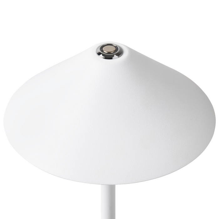 Beliani - FRANCOLI - Tafellamp - Wit- Aluminium