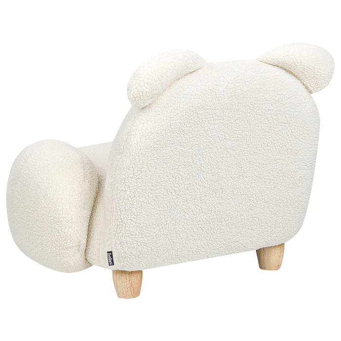 Beliani - KANNA - Kinderstoel - Wit - Nepbont