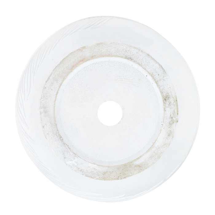 Beliani-FTERO-Bloempot-Gebroken wit-28 x 28 x 16 cm-Kleivezel