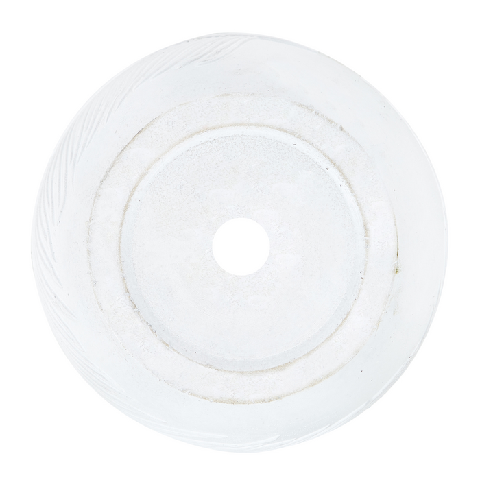 Beliani-FTERO-Bloempot-Gebroken wit-35 x 35 x 33 cm-Kleivezel