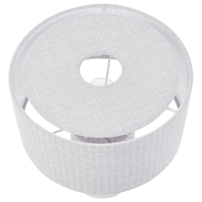 Beliani - MALIPS - Tafellamp - Lichtgrijs - Katoen|Linnen