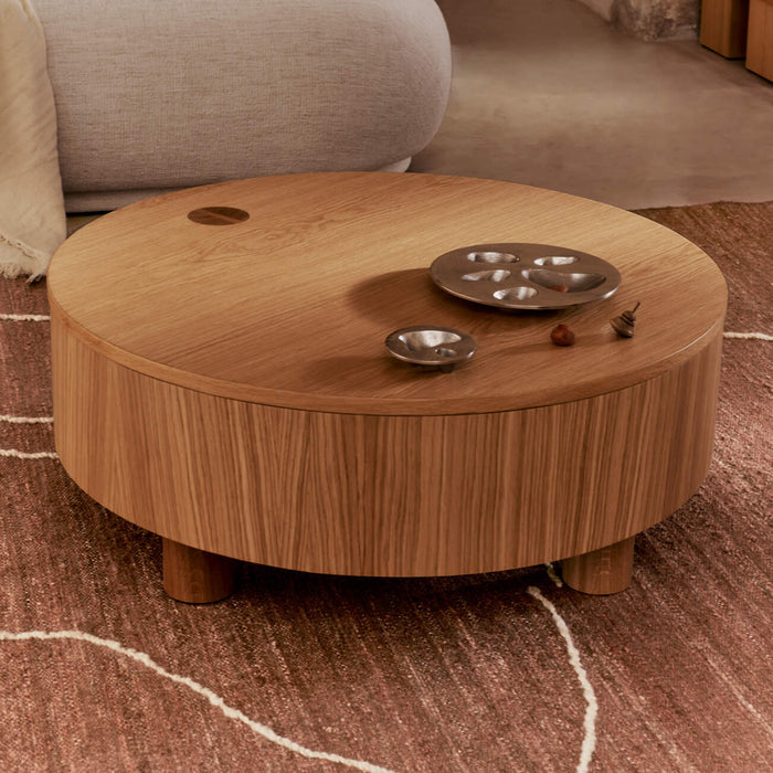 Ferm Living Olles Salontafel - Natural Eikenfineer