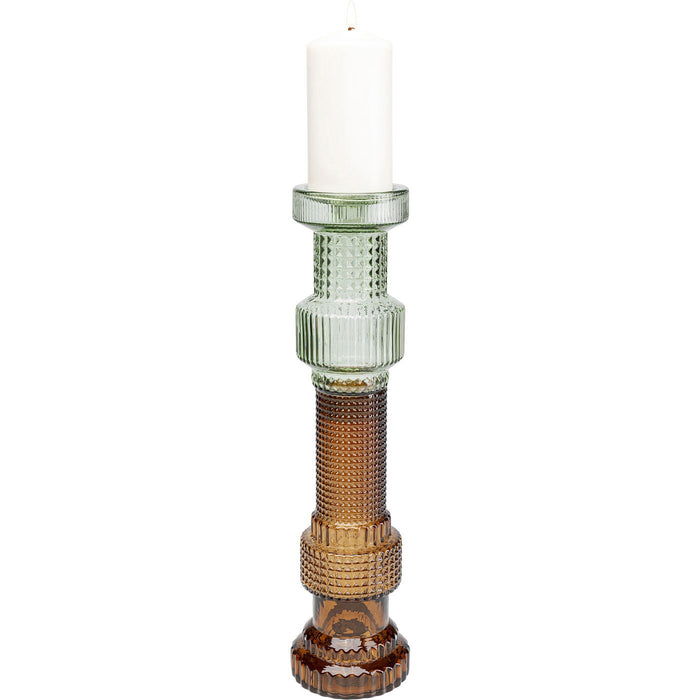 Kandelaar Marvelous Duo groen bruin 49cm Kare Design
