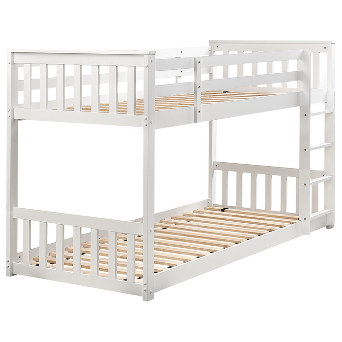 Beliani - LAZER - Kinderbed - Wit - 90 x 200 cm - Hout