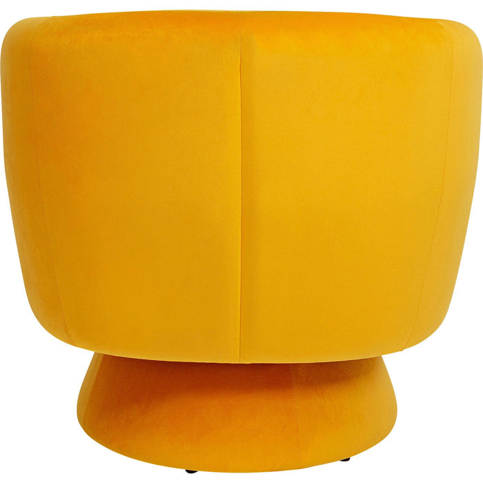 Kare Design Orion Draaibare Fauteuil - Fluweel Geel