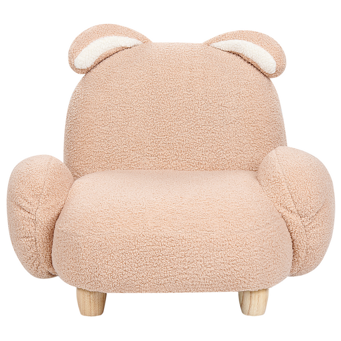 Beliani - KANNA - Kinderstoel - Beige - Nepbont