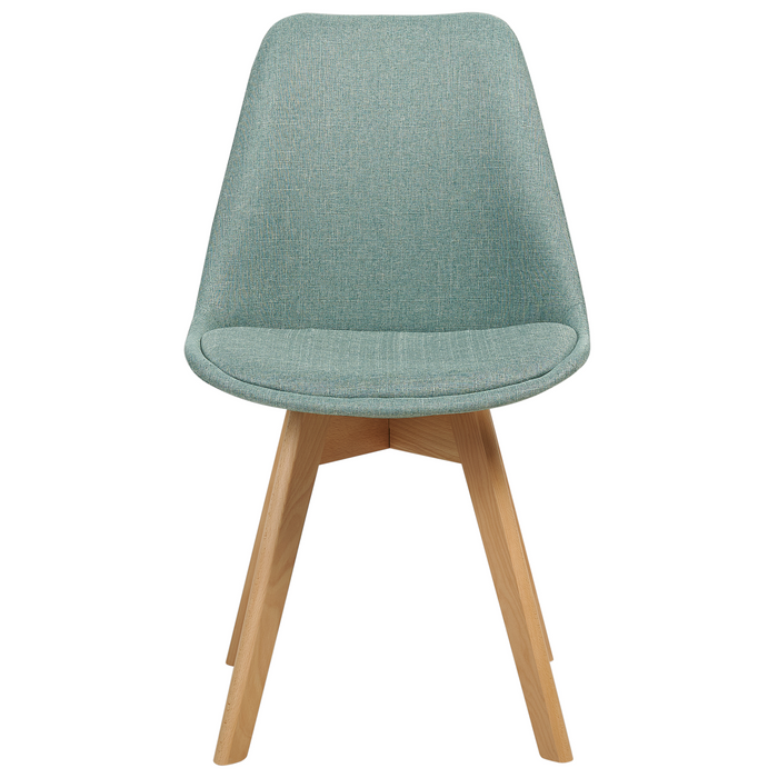 Beliani - DAKOTA - Eetkamerstoel set van 2 - Mintgroen - Polyester