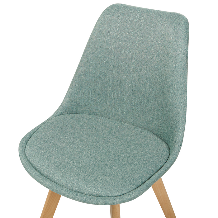 Beliani - DAKOTA - Eetkamerstoel set van 2 - Mintgroen - Polyester