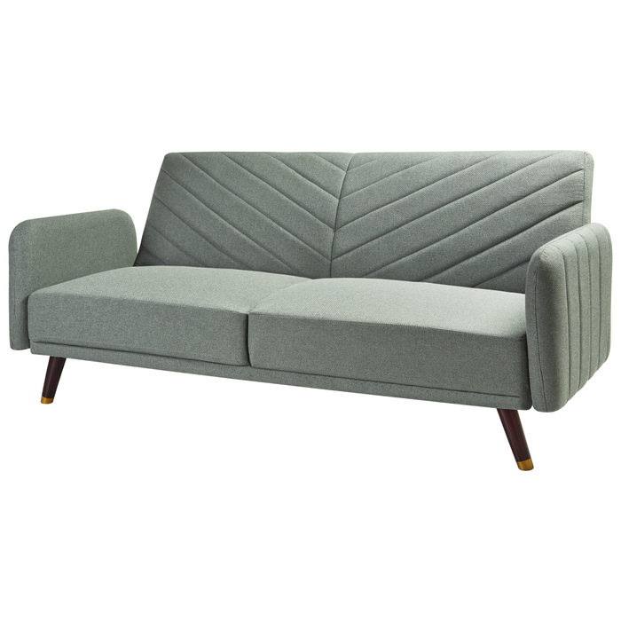 Beliani - SENJA - Slaapbank 3-zits - Lichtgroen - Kunstlinnen