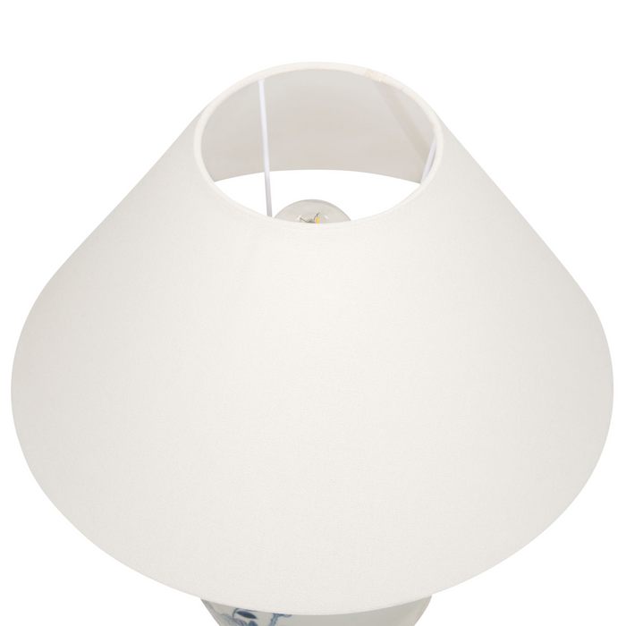 Beliani - MAGROS - Tafellamp - Gebroken wit - Porselein