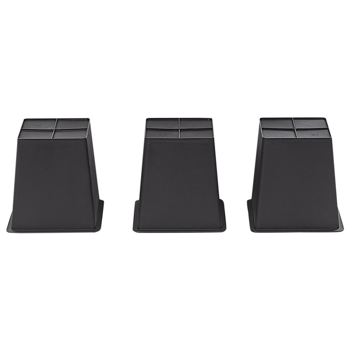 Beliani - CARAGANA - Hoge plantenbak - Zwart - PE rotan