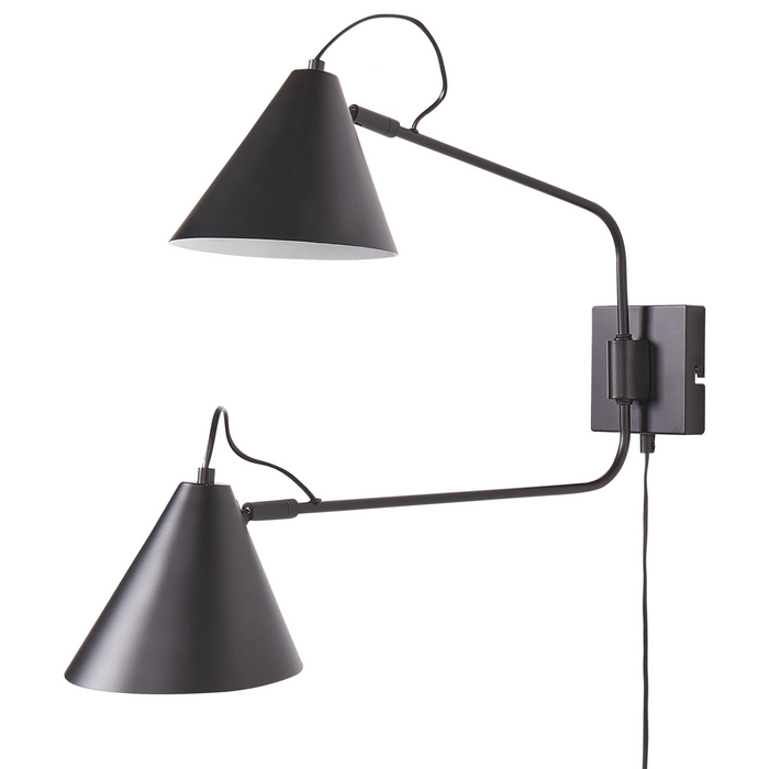 Beliani - MANDIRI - Wandlamp - Zwart - Metaal