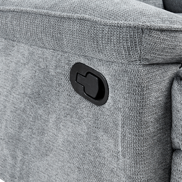 Beliani - EVERTON - TV-fauteuil - Grijs - Polyester