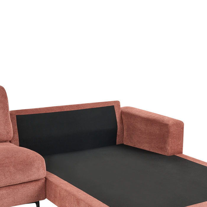 Beliani - MALOY - Hoekbank - Rood - Linkszijdig - Polyester