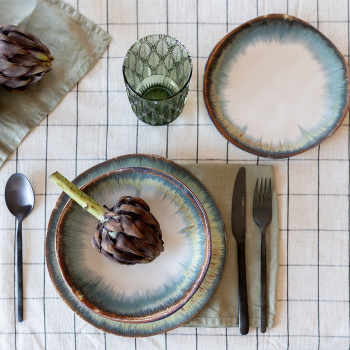 Kare Design Organic borden blauw 26cm 4st