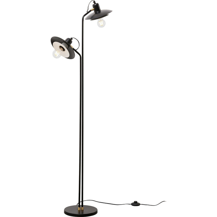 Vloerlamp Speaker Duo 149cm zwart Kare Design