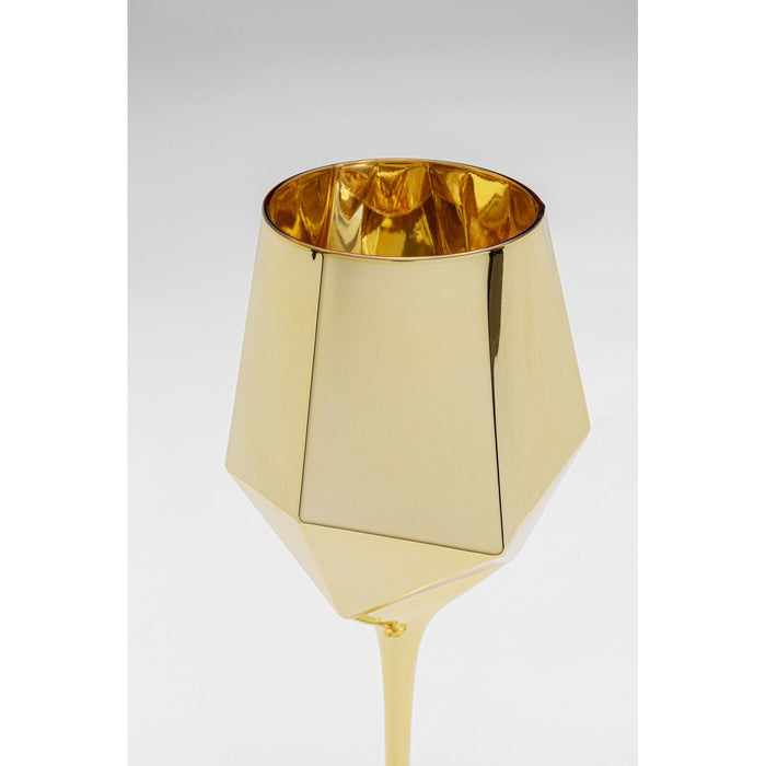 Kare Design Diamond Wijinglazen goud 4st