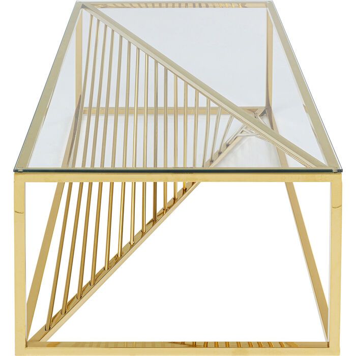Kare Design Laser Salontafel Glas - Goud