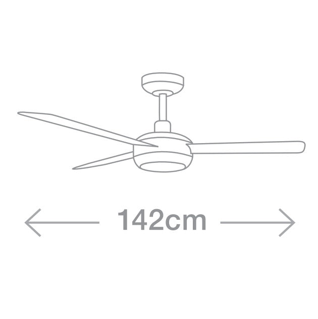 Lucci Air Plafondventilator Abyss Wit Ø 142cm IP66 incl. Remote