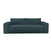 Express slaapbank dunlopillo blauw fluweel 160cm
