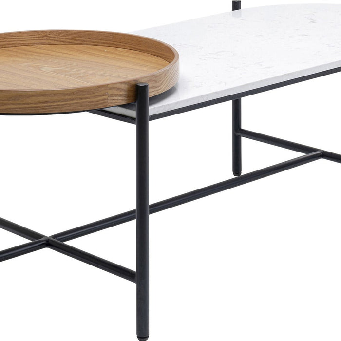 Kare Design Layered Salontafel - Marmer En Essenhout