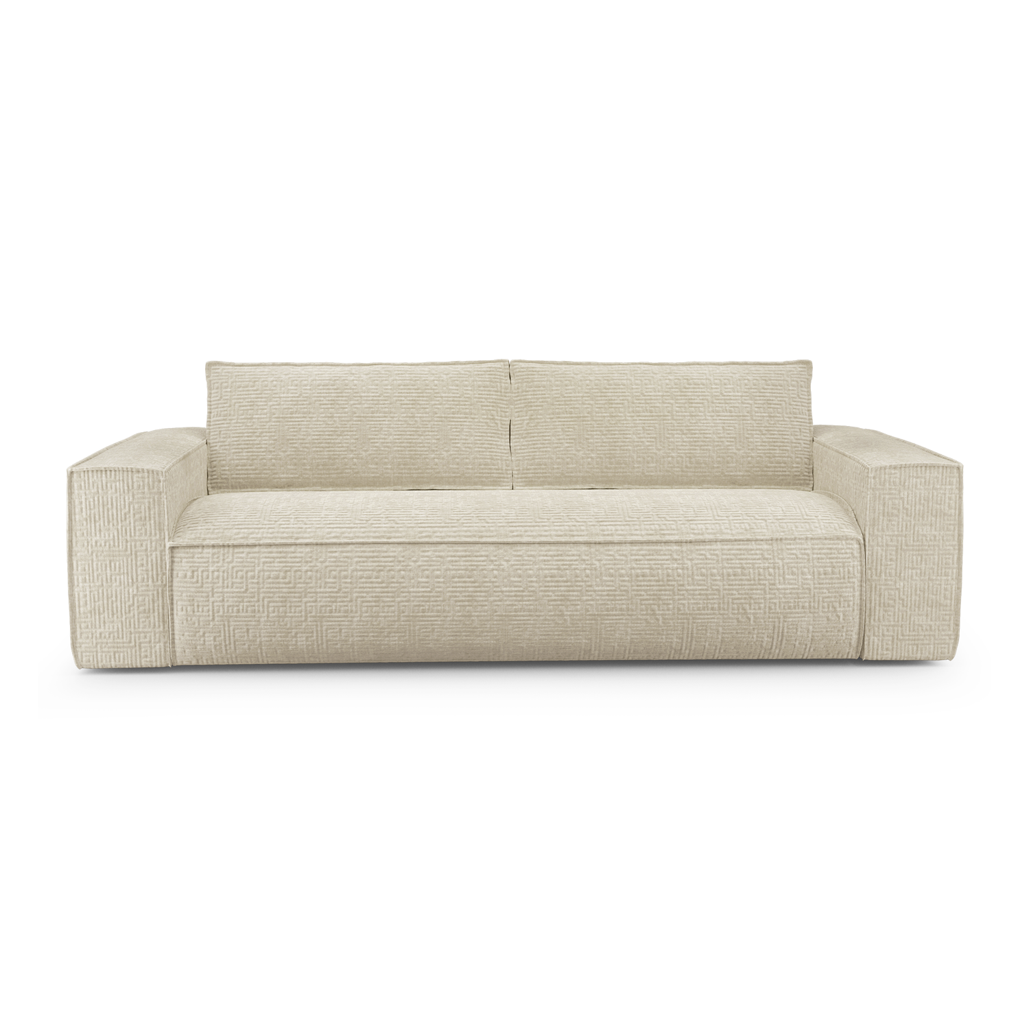 Express slaapbank dunlopillo fluweel met crèmepatroon 160cm