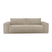 Express slaapbank dunlopillo beige gedessineerd fluweel 160cm