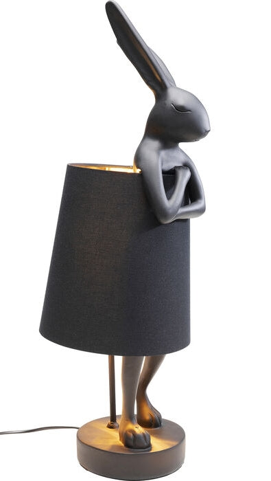Kare Design Animal Rabbit Tafellamp 68 Cm - Mat Zwart