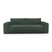 Express slaapbank dunlopillo fluweel groen patroon 160cm