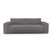 Express slaapbank dunlopillo fluweelmotief grijs 160cm