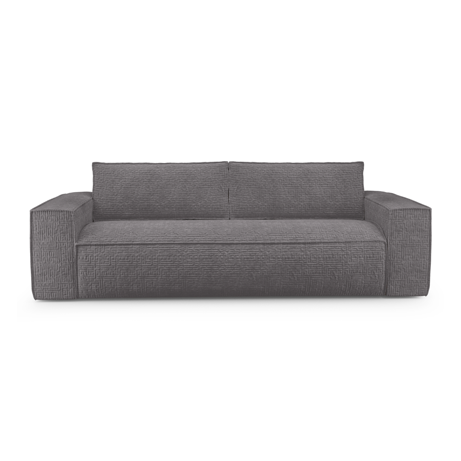 Express slaapbank dunlopillo fluweelmotief grijs 160cm